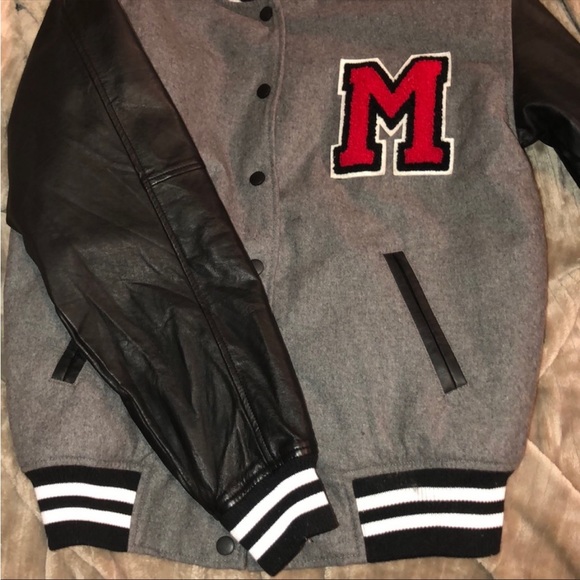 F21 Varsity/Letterman/Color block Jacket - Picture 3 of 8
